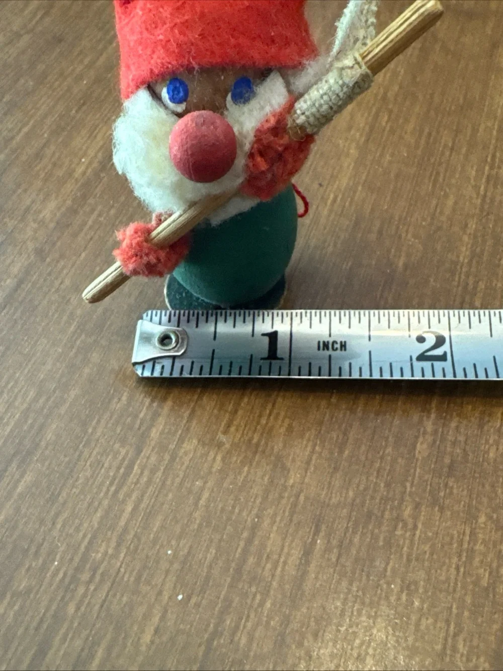 Holiness Denmark handcrafted gnome Christmas ornament vintage